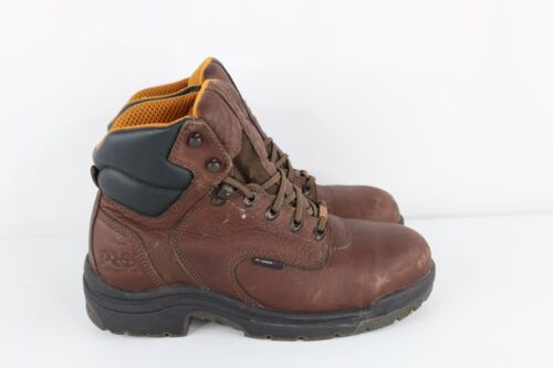 Stivali Timberland Pro vintage da uomo 7,5 W invecchiati punta in acciaio impermeabili in pelle - Foto 4 di 11