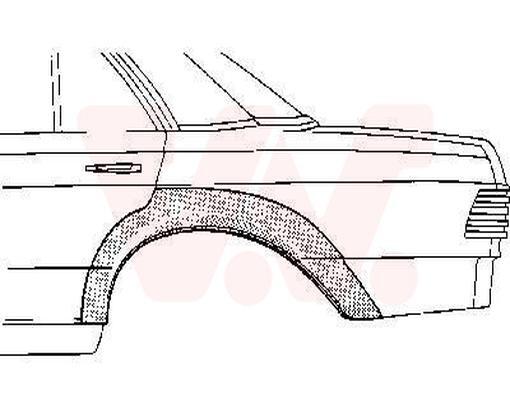 Seitenwand Hinten Rechts Radlaufrand FüR Mercedes-Benz Kombi T-Model Coupe-image
