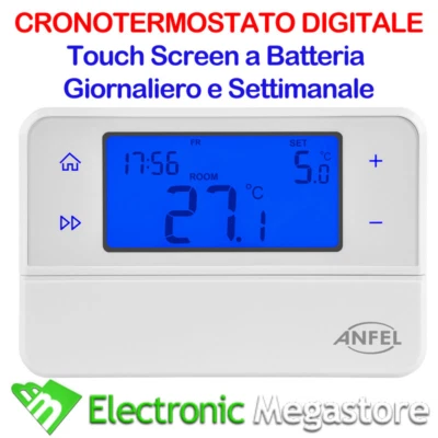 FLA CRONOTERMOSTATO DIGITALE PROGRAMMABILE TOUCH SCREEN