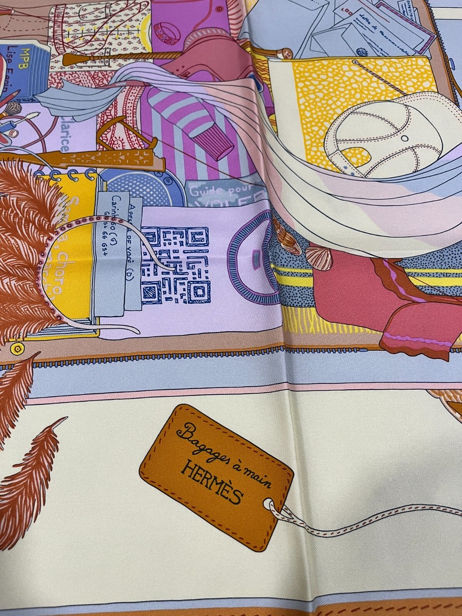 HERMES NWB BAGAGE A MAIN SQUARE SCARF 90 CM | eBay