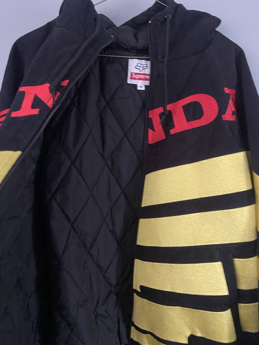 Supreme×HONDA×FoxRacing ジャケット 黒/金 Supreme/Honda/Fox Racing Puffy Zip Up Jacket - UG.SHAFT