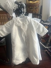 Vintage 4 pc. Infant Church Baptism Christening Jacket Coat Slip Bonnet Set