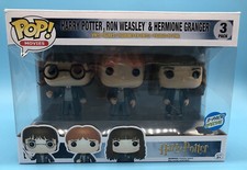 Funko Pop HARRY POTTER Ron Weasley Hermione Granger 3 Pack Special NRFB