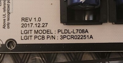 Carte d'alimentation Tv Lg 86UN85006 P86T-20U1