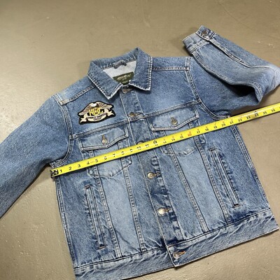 ジャケット・アウター <Eddie Bauer> Denim Trucker Jacket 90s Eddie Bauer 90s Blue Denim Trucker Button Jean Jacket Mens