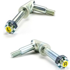 US MADE 1963-1982 Corvette PREMIUM Lower Shock Mounts Pair + Castle Nut C2 C3 