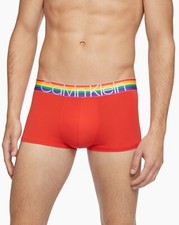    NEW LARGE Calvin Klein Men's Pride Micro Low Rise TRUNK Red Underwear