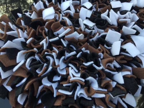 Brown/Black/White Washable Snuffle Mat/ Pet Nose Work Foraging Pick Your Size - Picture 2 of 8