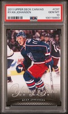 2011-12 Upper Deck Canvas Young Guns Ryan Johansen #C97 Rookie RC PSA 10 POP 14