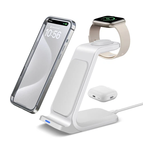 Wireless Charger Dock Ladestation 3 in 1 für Apple Watch iPhone 16 15 14 13 - Bild 18 von 19