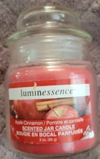 Luminessence Scented Mini Pillar Candle Apple Cinnamon 3oz