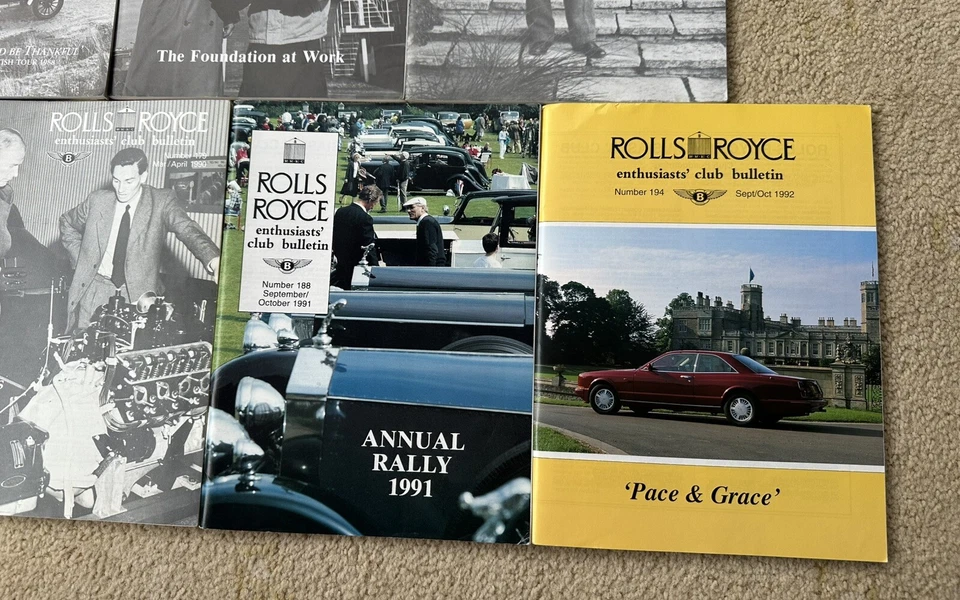 Rolls Royce Enthusiasts Club Bulletin Bundle Issues 169 173 175 176 179 188 194 Foto 2 de 4
