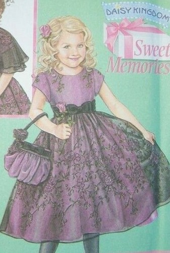 Simplicity Daisy Kingdom Schnittmuster 4448, Kleid, Cape & Tasche, Mädchen Größe 3-8 - Bild 5 von 7