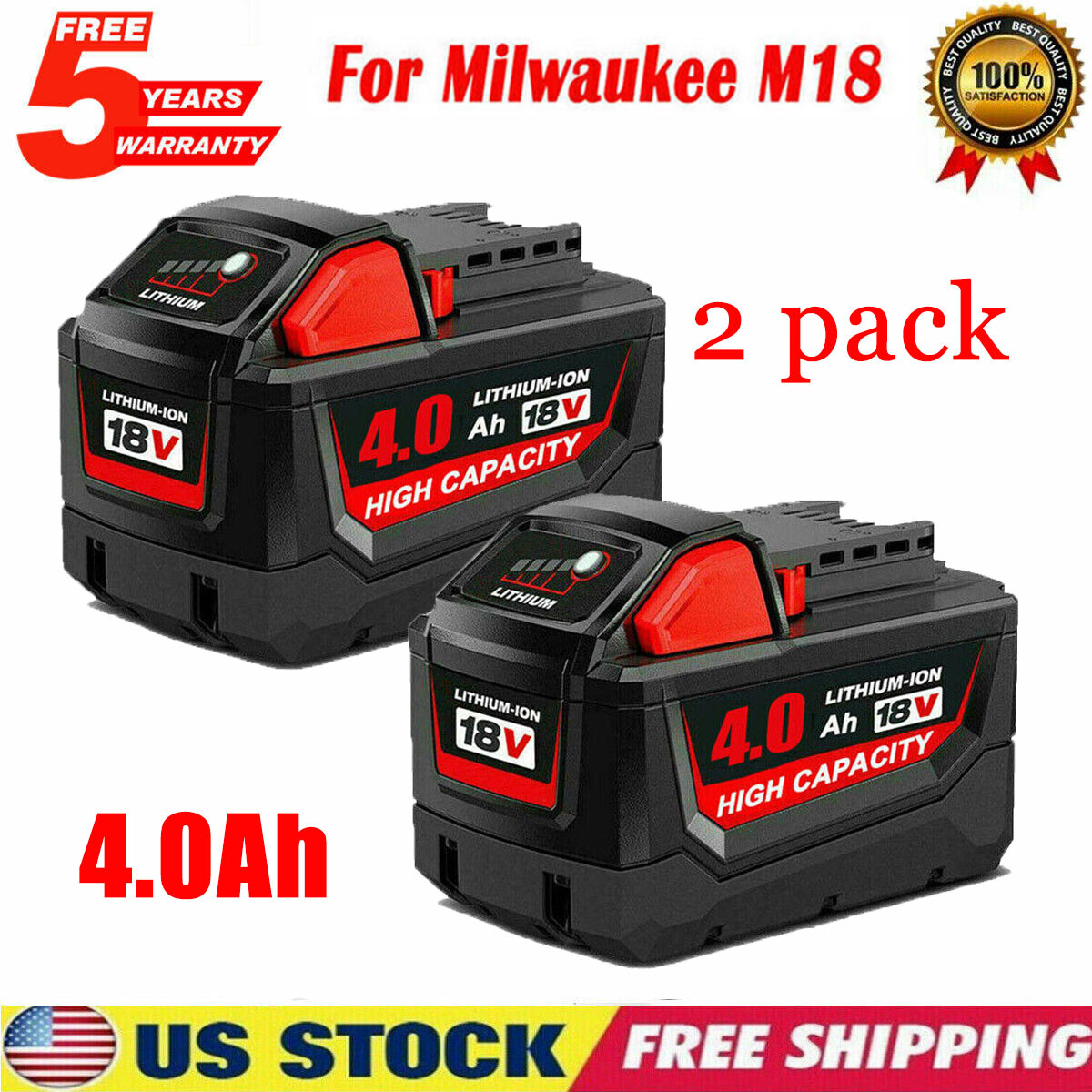 Milwaukee M18 18Volt Ah LithiumIon XC Extended Capacity, 54 OFF
