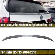 1pc Carbon Style Rear Trunk Spoiler Lip Middle Wing For Bmw X5 F15 M Sport 14-18 1pc Carbon Style Rear Trunk Spoiler Lip Middle Wing For Bmw X5 F15 M Sport 14-18
