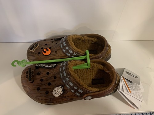 Crocs NEW Star Wars Chewbacca × Crocs Classic Lined Clog Men's 6 Women Size 8 - Picture 4 of 5