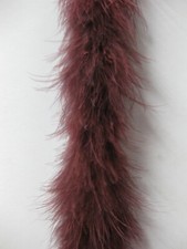 Burgandy Marabou Feather Boa 6ft
