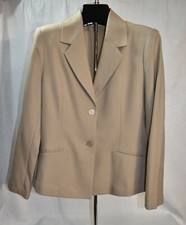 Alfred Dunner Blazer Beige Size 8 Jacket