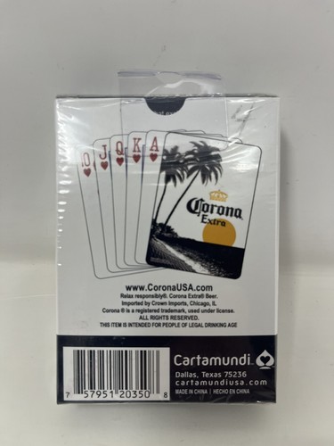 Corona Extra Poker Playing Cards Size Cartamundi Custom Limited New Sealed - Bild 2 von 2
