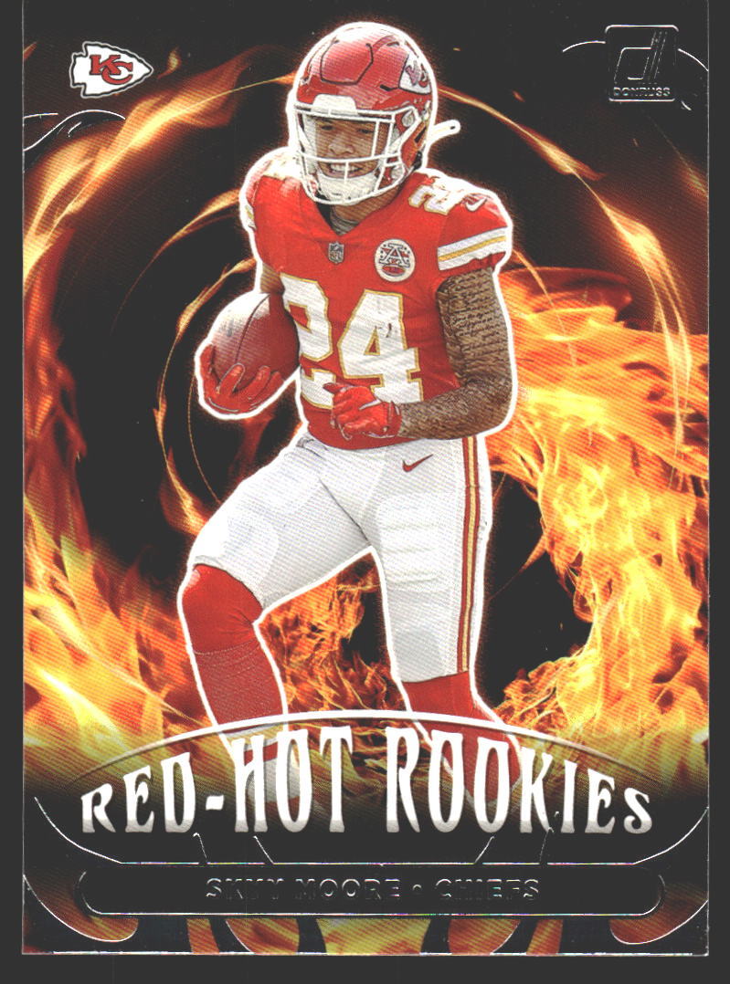Skyy Moore #RHR-8 2022 Donruss Red Hot Rookies Kansas City Chiefs