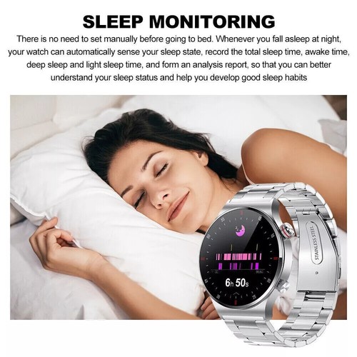 Reloj inteligente Bluetooth Llamada Hombres Frecuencia cardíaca NFC Deportes Fitness Rastreadores Impermeable - Imagen 13 de 19