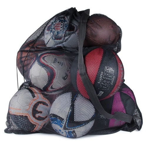 Sports Mesh Net Ball Bag Storage Bag Nylon Football Volleyball Carrying Pouch - Picture 9 of 14
