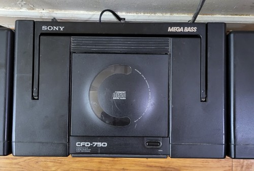 Sony CFD-750 Boombox CD Cassette Radio AM/FM Mega Bass Very Rare-For Repair/Part - Picture 8 of 10