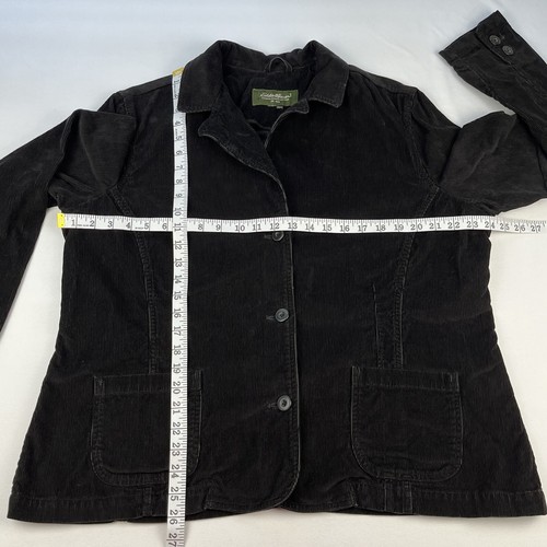 Chaqueta Blazer Eddie Bauer Pana Para Mujer Talla? Bolsillos negros con cuello abotonado - Imagen 21 de 24