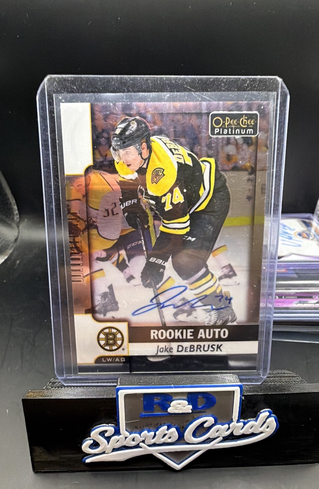 Jake DeBrusk #R-JD 2017-18 O-Pee-Chee Platinum Hockey Rookie Autos
