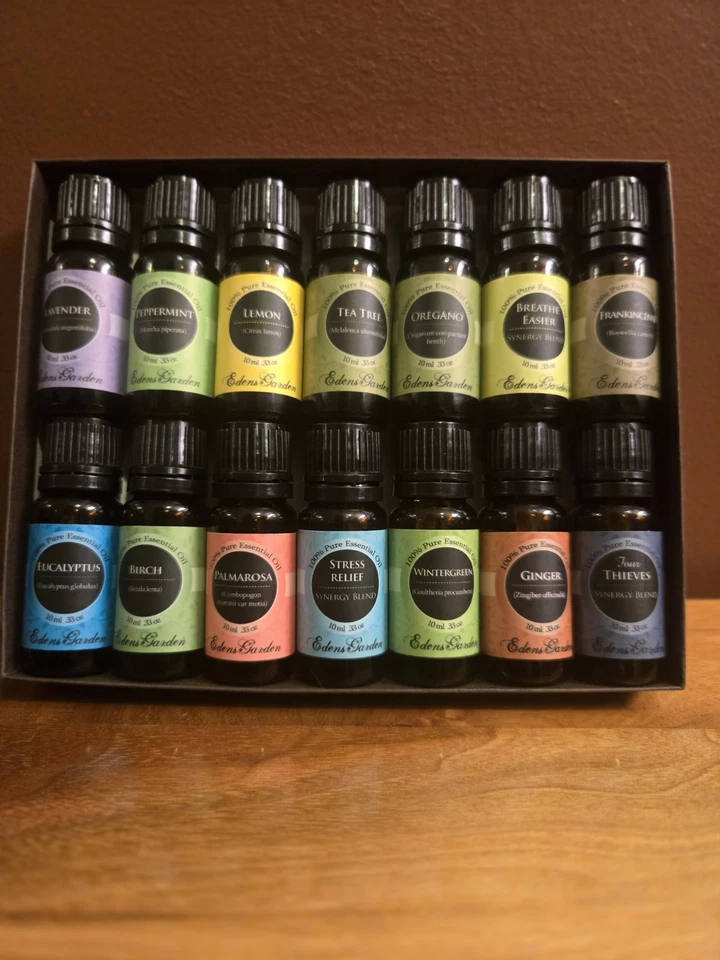 Eden's Garden Juego de Primeros Auxilios Aceites Esenciales 14 Botellas 1 Botella Abierta 13 Sellado Foto 3 de 4