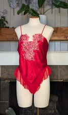 Rear Vintage Fredericks Of Hollywood Beaded Bodysuit. Beautiful Satin