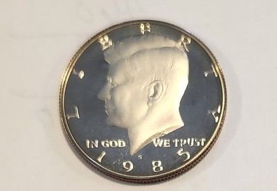 1985-S Proof Kennedy Clad 50c Half Dollar