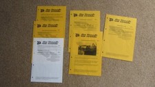 JCB "ON TRACK" No 1 - 4 LEAFLETS