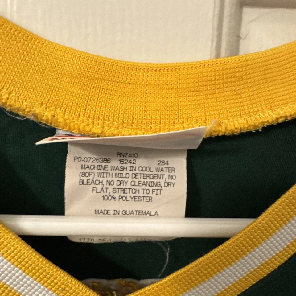 Camiseta deportiva verde vintage Oakland A’s Teamwork #10 para hombre talla L Foto 3 de 4