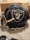 Black Chrome! LV Raiders Ashton Jeanty Full-Size helmet, BAS Authenticated — photo 3
