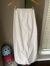 BEAUTIFUL VTG VASSARETTE Ivory Half-slip Full-length Skirt SZ M