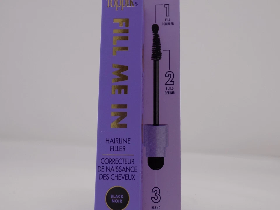 Relleno Toppik Fill Me In Hair Line Black Noir 0,176 oz. NUEVO Foto 2 de 4