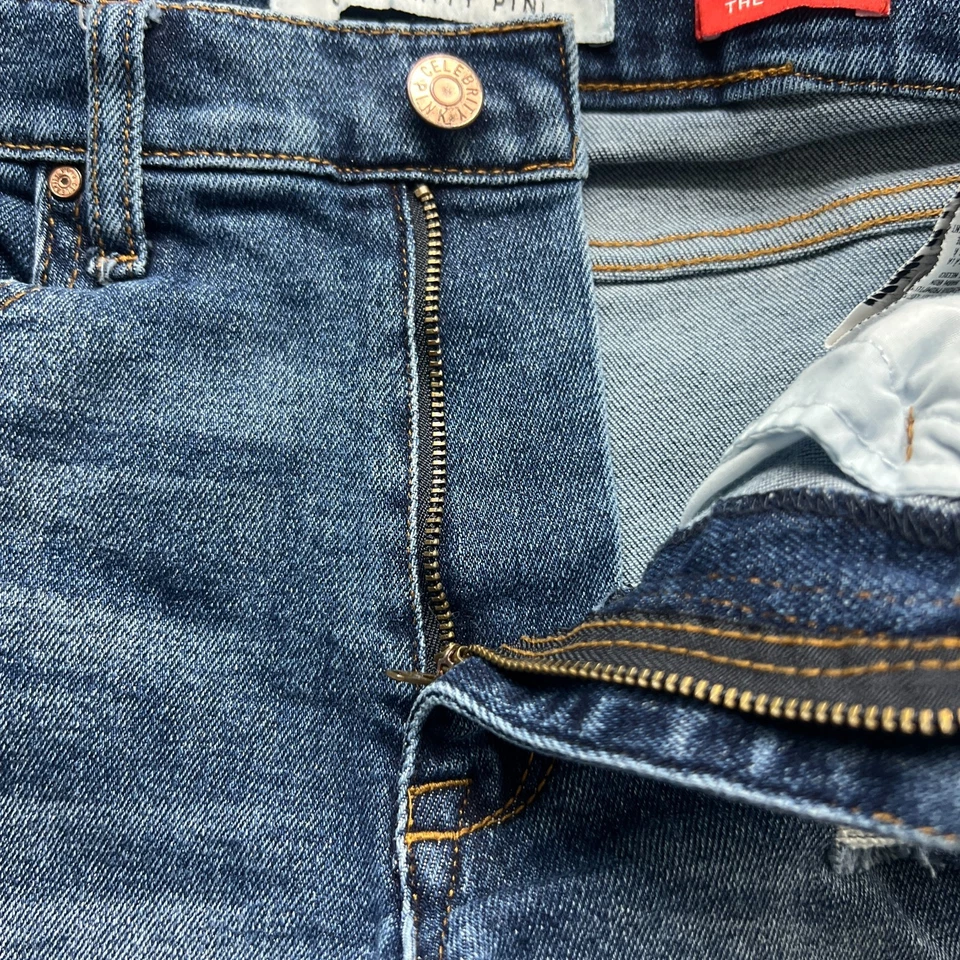 Celebrity Pink Shorts Size 5/27 Womens Iconic Cuffed Stretch Blue Denim - Image 2 of 4