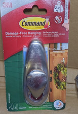 Command Large Designer Metallic Bronze Hook with Adhesive Strips - for Hanging 5.00 per strip