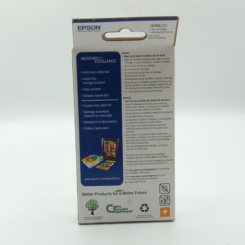 Epson 410XL Black Printer Copier Ink Cartridge Expired 11/2021 - NEW Sealed - 第 2/6 張圖片
