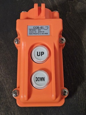 URBEST Hoist Pushbutton Switch Up-Down Rain Proof Crane Pendant Button COB-61