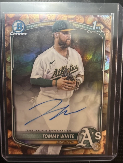 2025 Bowman Tommy White Snack Pack Auto 1/5 Peanuts First On Print