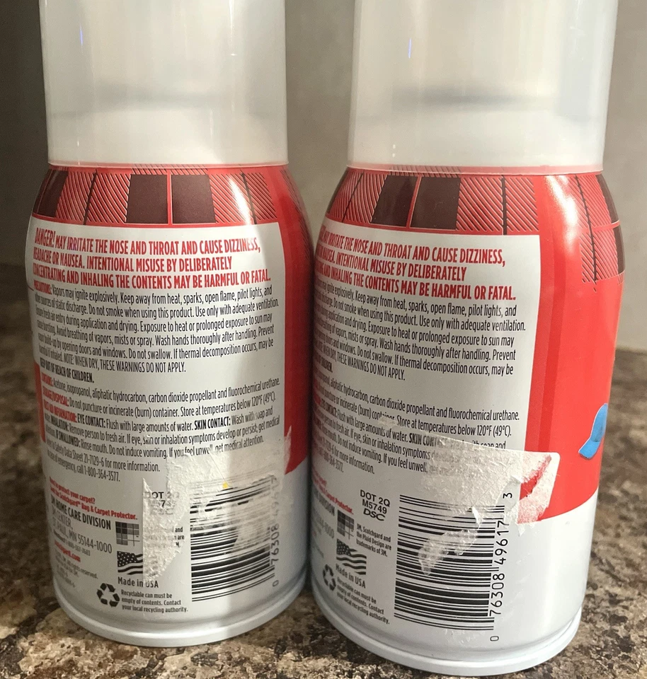 NEW (2) Scotchgard 3M Spray Fabric Protector 6 oz each OLD FORMULA - Image 3 of 3