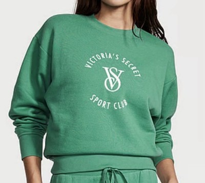 Victoria s Secret Small  Sweatshirt Green  Logo NWT