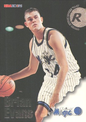 1996-97 Hoops #286 - Brian Evans Orlando Magic Rookie