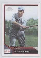 2011 Topps Lineage Cloth Stickers Tris Speaker #TCS27 HOF 0a7
