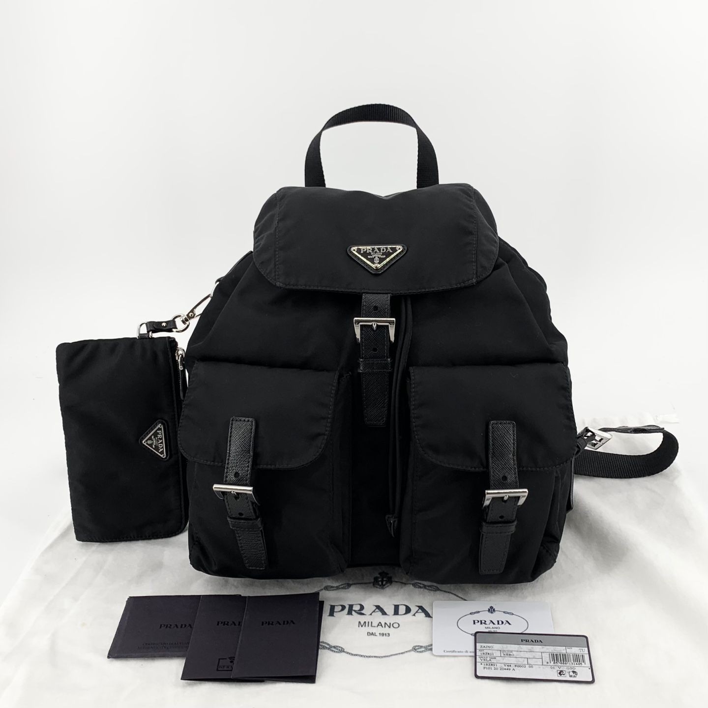 Prada Triangle Logo Re-Nylon Backpack Medium 1BZ811 152171995