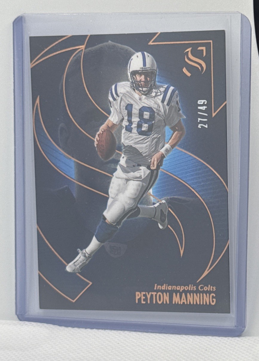 Panini 2025 Silhouette Peyton Manning Colts Insert Football Card #58 /49