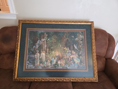 James Christensen Faerie Court Beautifully Framed Signed Numbered Print 47×35"