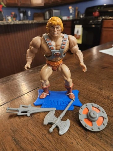 MOTU, He-Man, Masters of the Universe, vintage, complete, original, figure, 100%